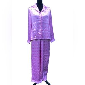 Gilligan O’Malley Pajama Set Pink with Red & White Hearts Size S